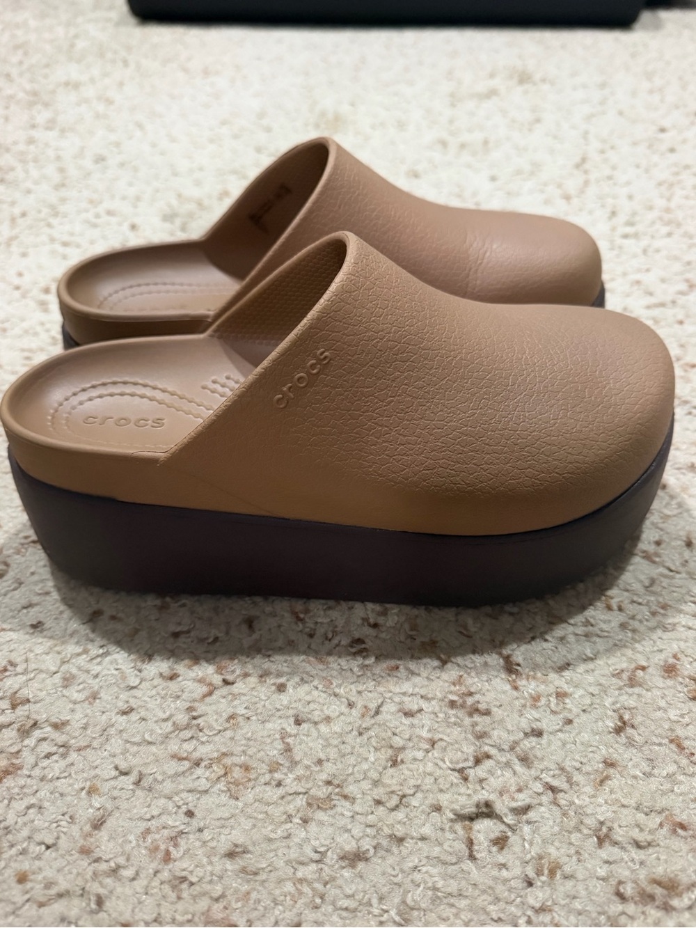 Dylan platform crocs, sepia, 7